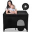 Crib Blackout Cover Stretchy Breathable Tent Foldable Baby Bed Cover Adjustable Carousel 1