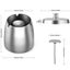 Ashtray Stainless Steel with Lid Heavy Ashtray Storm-Wind Non-Slip Base Outside Carousel 3