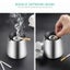 Ashtray Stainless Steel with Lid Heavy Ashtray Storm-Wind Non-Slip Base Outside Carousel 6