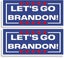 7 Inch X 3 Inch Let's Go Brandon Car Bumper Sticker Decal Funny Car Truck Windde Carousel 1