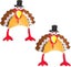 2 Pack Funny Roasted Turkey Hat Thanksgiving Hat Halloween Costume Dress Up Carousel 1