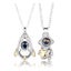 2pcs Spaceman Pendant 100 Languages I Love You Stone Necklace Couples Gift Carousel 1