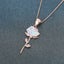 48cm/18.9in Rose Shaped Necklace Daily Gold Color Chain Use Simple Design Carousel 4