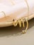 925 Silver Necklace Gift For Women Red Zircon Gold Chain Heartstring Pendants Je Carousel 2