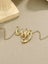 925 Silver Necklace Gift For Women Red Zircon Gold Chain Heartstring Pendants Je Carousel 3