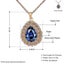 Elegant Drop Pendant Necklace Pn860-b Rose Gold Lkn18krgpn860 Carousel 1