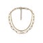 Fashion Double Layer Link Chain Necklace Punk Geometric Gold Chore Necklaces For Carousel 2