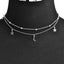 Double-layer Glossy Moon Pendant Golden Plated Choker Necklace For Party Carousel 4