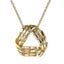 Environmental Protection Gold Geometric Pendant Women Necklace N634 Lkn18krgpn63 Carousel 1