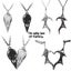 Black Devil Red Love Heart Pendant Necklace For Women Girls Goth Carousel 2