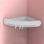 Bathroom Organizer Wall Mounted Punch-free Corner Shampoo Shower Storage Holder Carousel 4