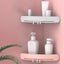 Bathroom Organizer Wall Mounted Punch-free Corner Shampoo Shower Storage Holder Carousel 5
