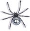 Brooch Pin, Fashion Rhinestone Faux Pearl Spider Brooch Pin Corsage Lapel Jewelr Carousel 1