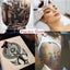 10PCS Tattoo Blank Practice Skin Eyebrow Gragon Pattern Paint Mixer Makeup 6"x8" Carousel 9