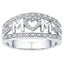 Heart Shaped Diamond Ring For Mother Anniversary Ring (size 9) Carousel 1