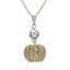 K Gold Zircon Necklace Round Hollow Pendant Classic Wind Ladies Necklace Gold Co Carousel 1