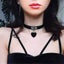 Leather Choker Necklace Heart Pendant Necklace Chian Rave Party Necklaces Jewelr Carousel 3