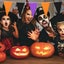 Halloween Banner Banner Black Purple Orange Triangle Banner Halloween Party Hang Carousel 4