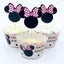 Mickey Minnie Cupcake Toppers And Wrappers Birthday Cake Decorations For Cute Th Carousel 1