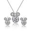Jewelry Set Small Animal Zircon Little Mouse Earrings Women Necklace For Wedding Carousel 1