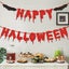 Happy Halloween Banner With Halloween Decoration, Red Glitter Halloween With Sca Carousel 1