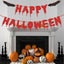 Happy Halloween Banner With Halloween Decoration, Red Glitter Halloween With Sca Carousel 4
