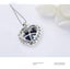 Heart Shaped Necklace Heart Of Ocean Crystals Pendant Women Jewelry Birthday Val Carousel 4