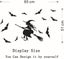 Halloween Flying Witch On Broom Bats Pvc Lettering Decal Home Decor Window Bedro Carousel 3