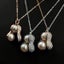 Natural Freshwater Pearls Peanut Pendant Necklace Fine Jewelry Gold And Silver Carousel 2