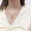 Gold Leaf Pendant Necklace Women's Delicate Sun Necklace (1 Piece, Gold) Carousel 2
