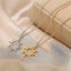 Gold Leaf Pendant Necklace Women's Delicate Sun Necklace (1 Piece, Gold) Carousel 4