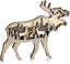 Forest Animal Rustic Wall Art Decor Wooden Farmhouse Wall Decoration Wooden Anim Carousel 1