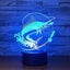Fishing 3d Led Light Stereo Acrylic Night Lamp Fish Eat Bait Mood Lighting 7 Col Carousel 1