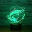 Fishing 3d Led Light Stereo Acrylic Night Lamp Fish Eat Bait Mood Lighting 7 Col Carousel 2