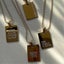 New Pendant Necklace Party Accessories Gold Color Engraved Letter Necklace Carousel 2