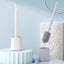 Toilet Brush Set With Wall Mount And Floor Stand Double Sided Cleaning Brush Hea Carousel 3