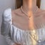 Korean Elegant Pearl Beads Necklace For Women Ladies Fashion Rhinestone Jewelry Carousel 2