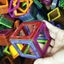 Pack Large Magnetic Blocks Triangle Square Block Designer Set Carousel 3