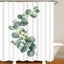 Shower Curtains, Fabric Shower Curtain Liner Green Leaf White Shower Stall Curta Carousel 1