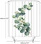 Shower Curtains, Fabric Shower Curtain Liner Green Leaf White Shower Stall Curta Carousel 2