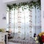 Rod Pocket Adjustable Tie-up Drape Panels Voile Embroidered Roman Sheer Curtains Carousel 2