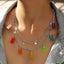 Women Necklace Disco Transparent Jelly 7 Colors Bear Alloy Pendant For Party Carousel 3