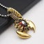 Punk Rock Scorpion King Stainless Steel Pendant Necklace Gold For Men Carousel 3