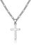 Small Cross Necklace For Women Men White Gold Necklace With Pendant Carousel 1
