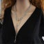 Vintage Coin Pearl Multiple Layer Necklace For Women Fashion Gold Color Pendant Carousel 1