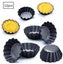 12 Pieces Tartlets Molds Tartlet Ramekins 6.5cm Mini Tart Pan(black) Carousel 1