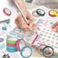 Washi Masking Tape Set, 40 Rolls Colored Decorative Rainbow Tapes, Writable Craf Carousel 5