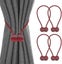 4 Pcs Magnetic Curtain Tiebacks Curtain Clips Rope Holdbacks Curtain Weaving Hol Carousel 1