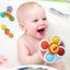3pcs Suction Cup Spinner Toys,baby Spinners Dimple Toy W/ Pop Fidget Function(st Carousel 4