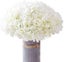 White Hydrangea Artificial Flowers Fake Hydrangea Flowers Heads Pack Of 10 For W Carousel 1
